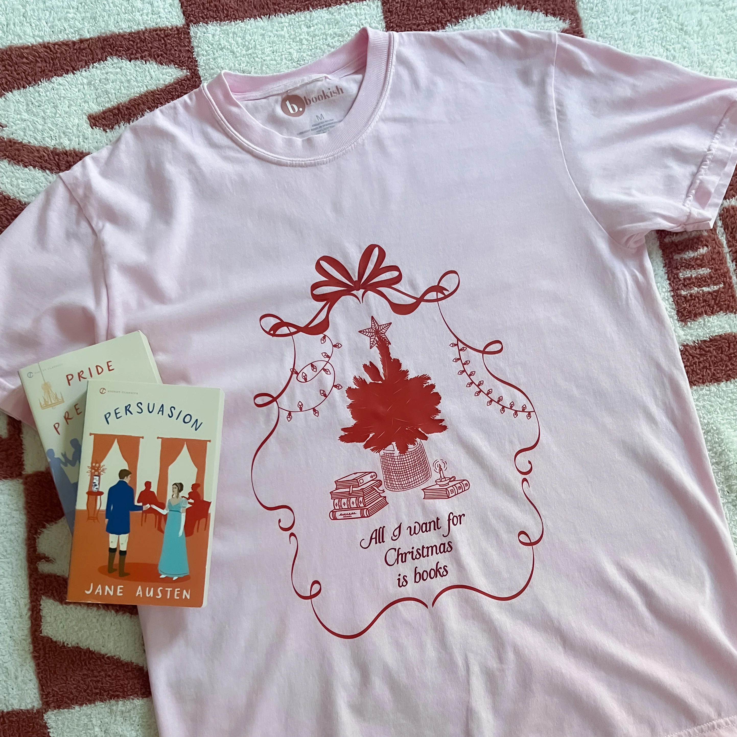 All I Want For Christmas Is Books Tee