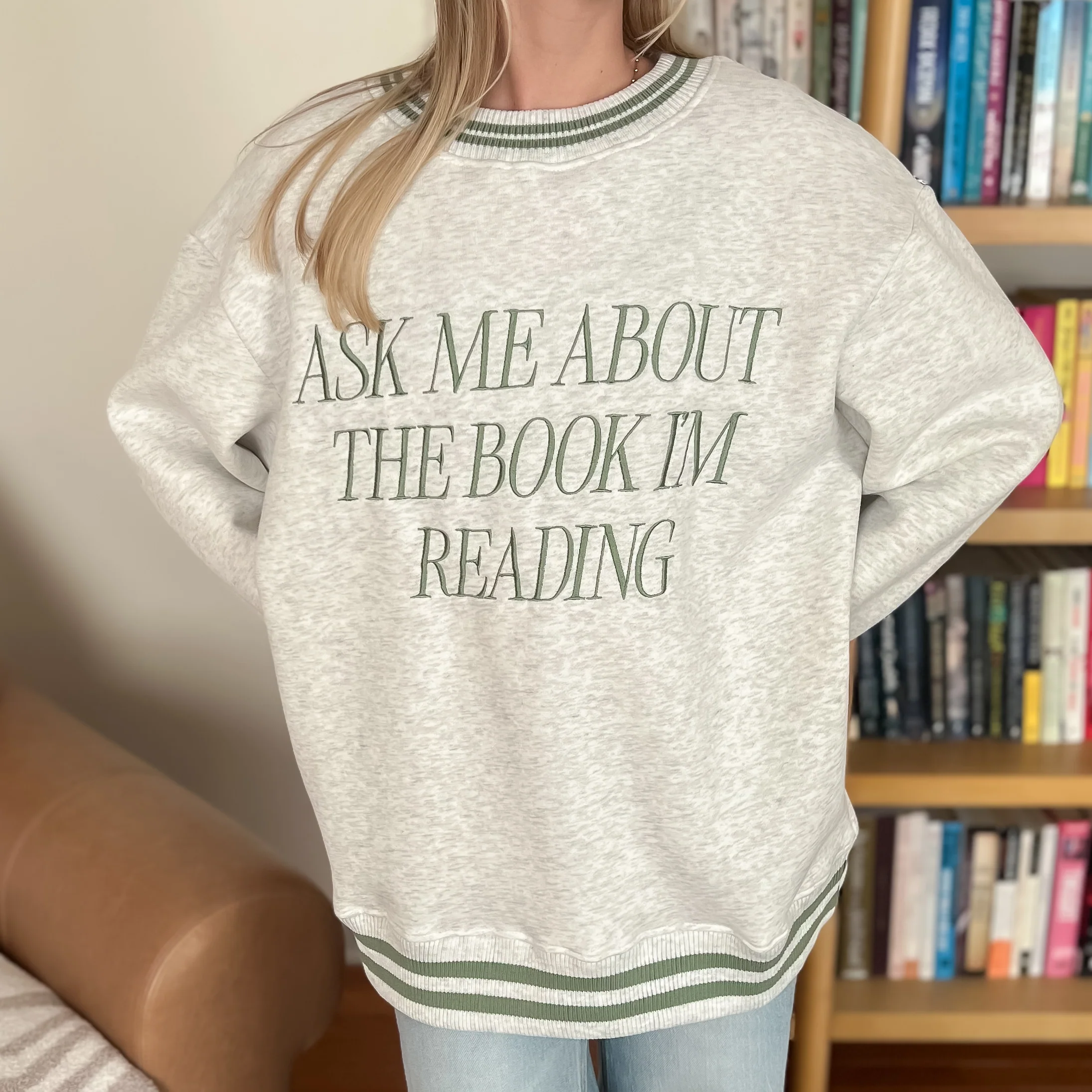 Ask Me About The Book Sweatshirt