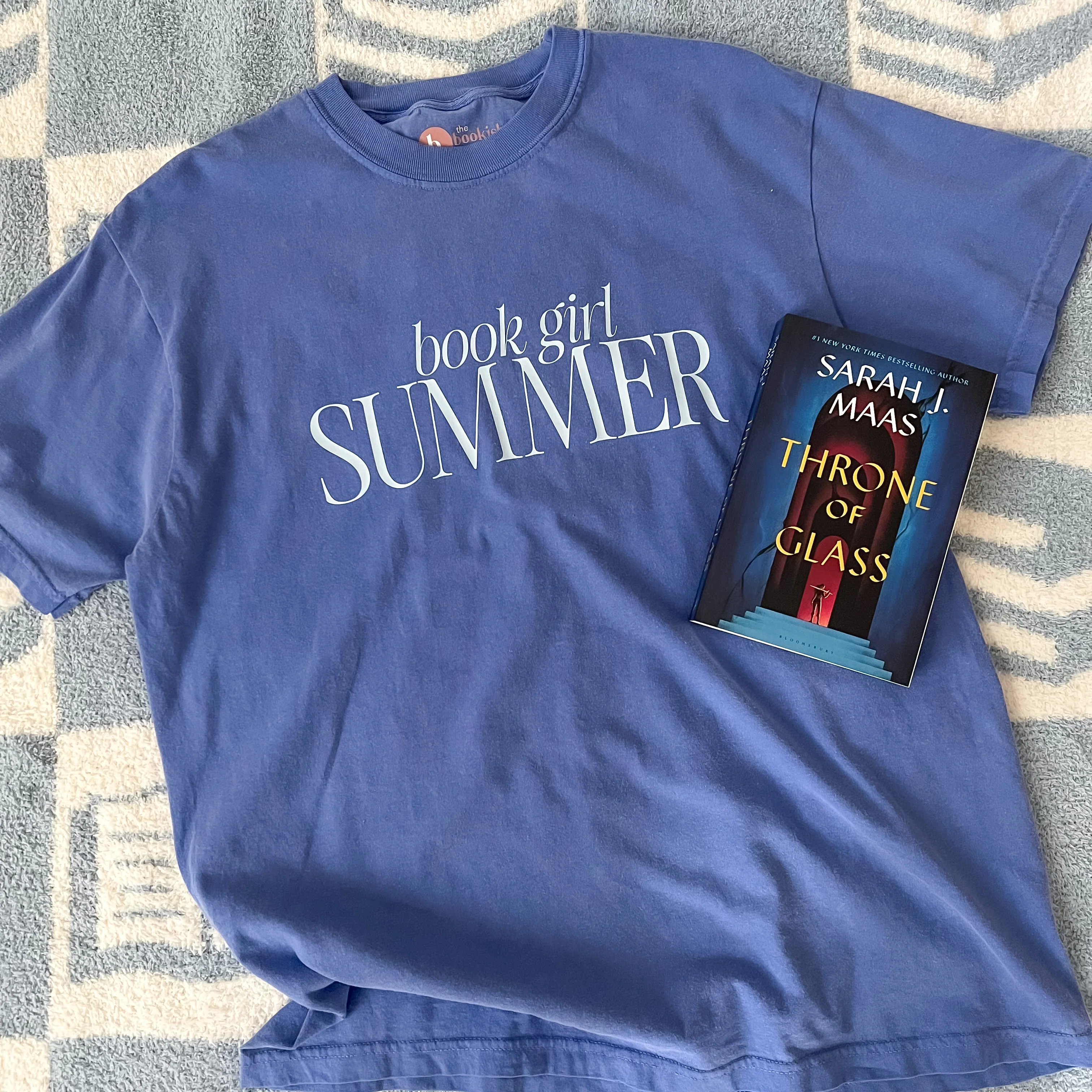 Book Girl Summer Tee - Blue - Image 5