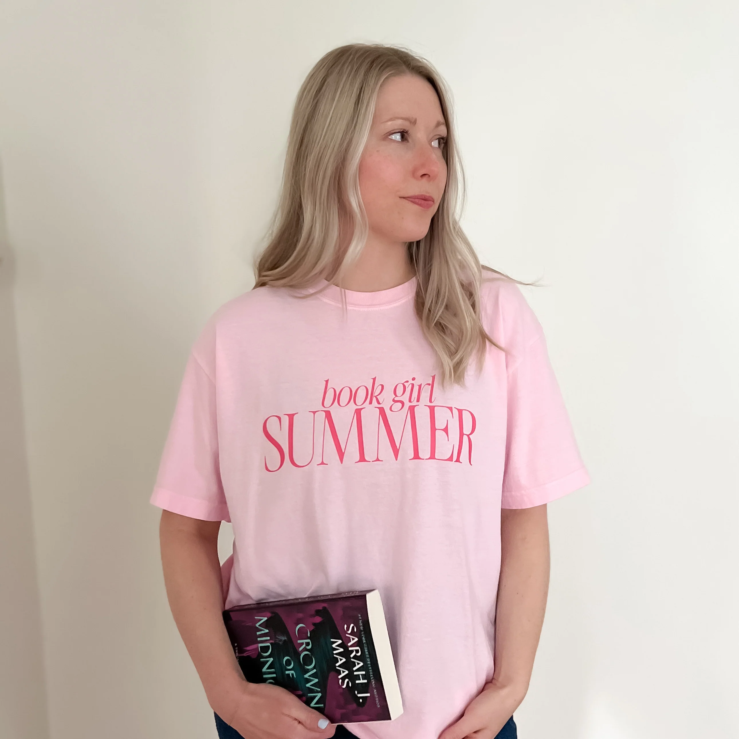 Book Girl Summer Tee - Pink - Image 4
