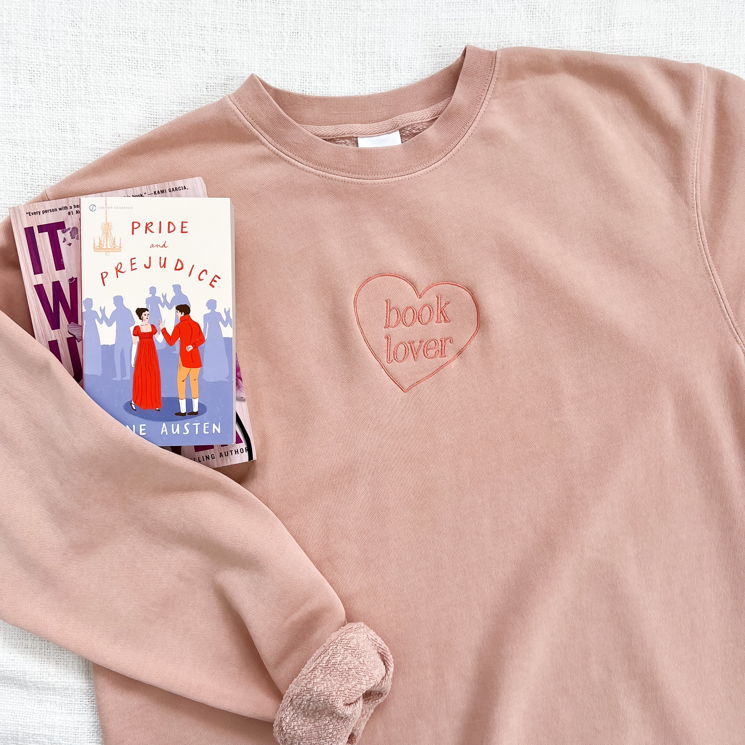 Book Lover Embroidered Sweatshirt - Image 4
