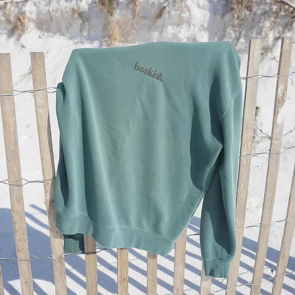 Bookish. Embroidered Sweatshirt - Green - Image 3