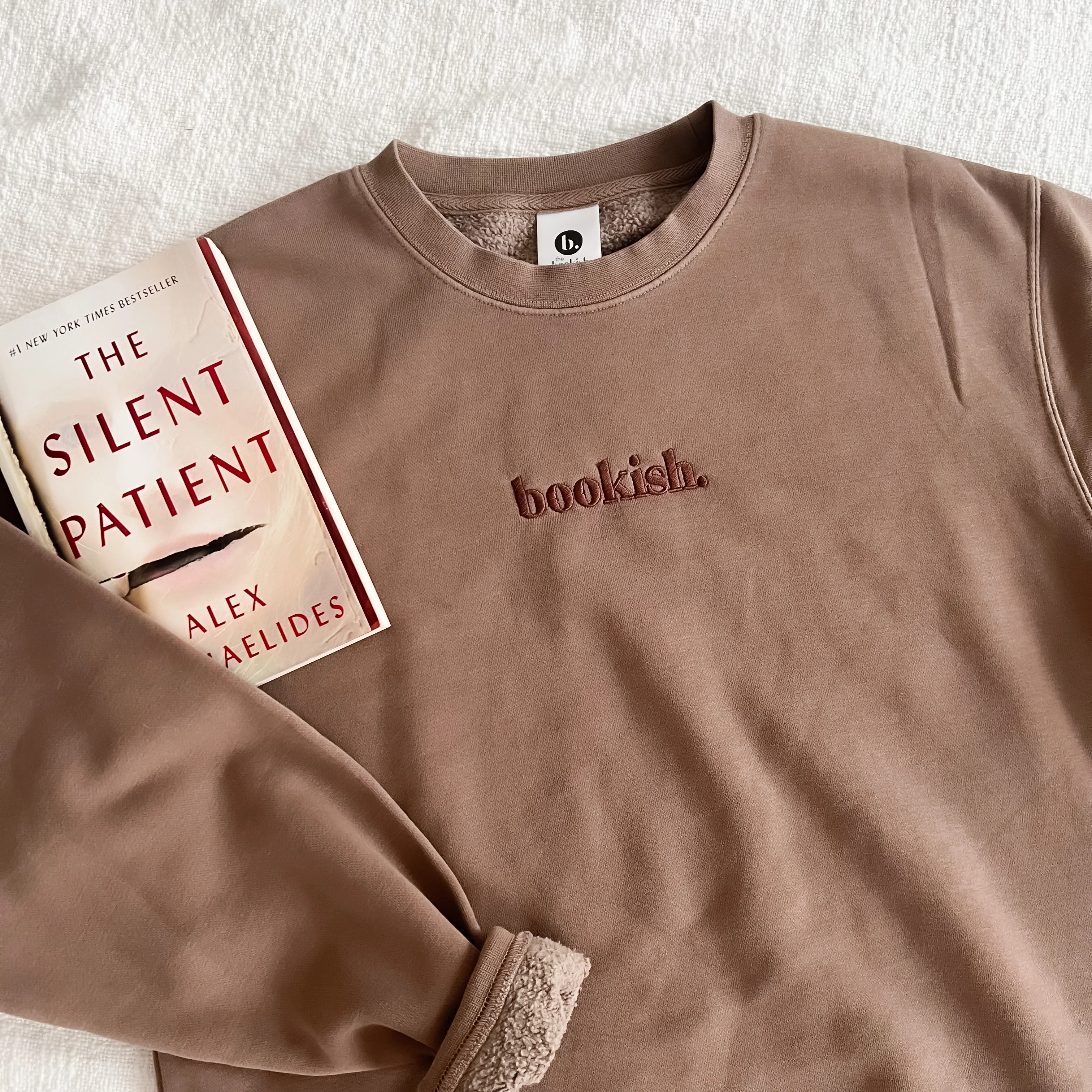 Bookish. Embroidered Sweatshirt - Clay - Image 2