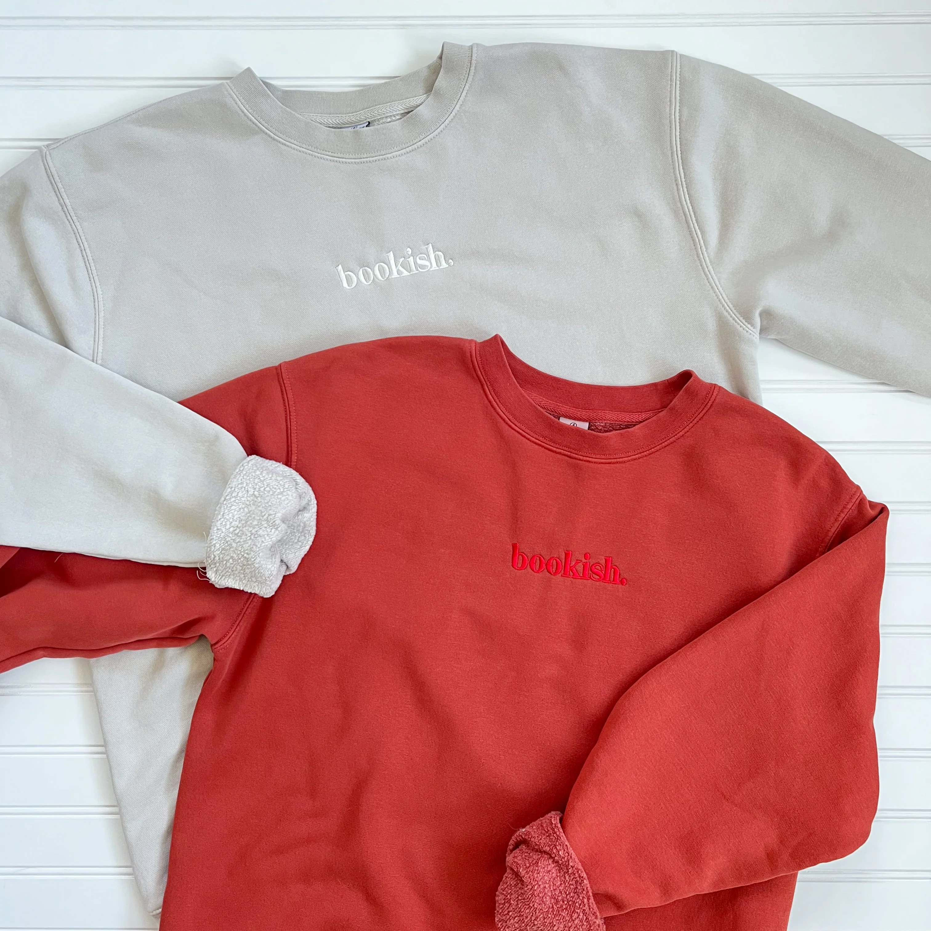 Bookish. Embroidered Sweatshirt - Ivory - Image 3