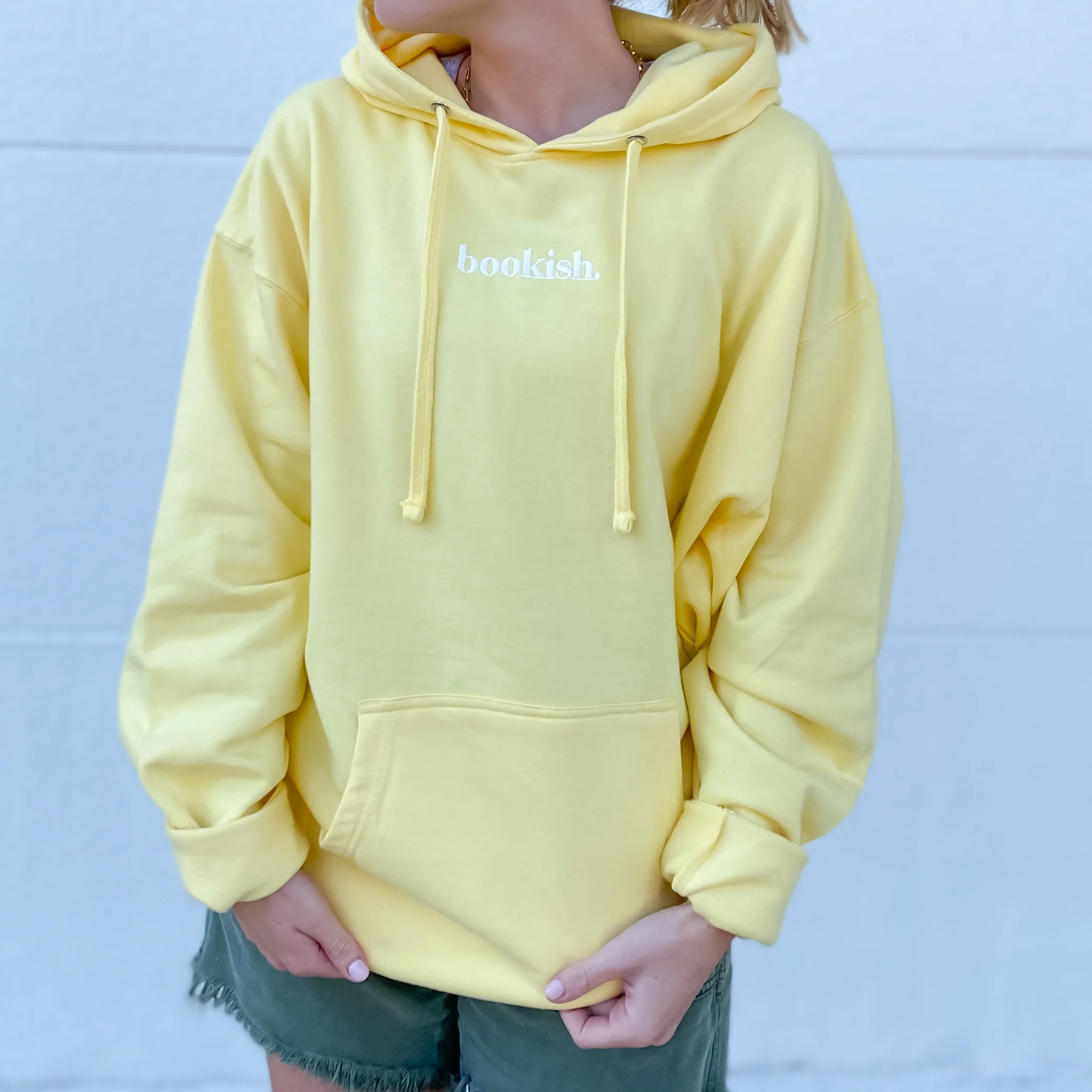 Bookish. Hoodie - Light Yellow