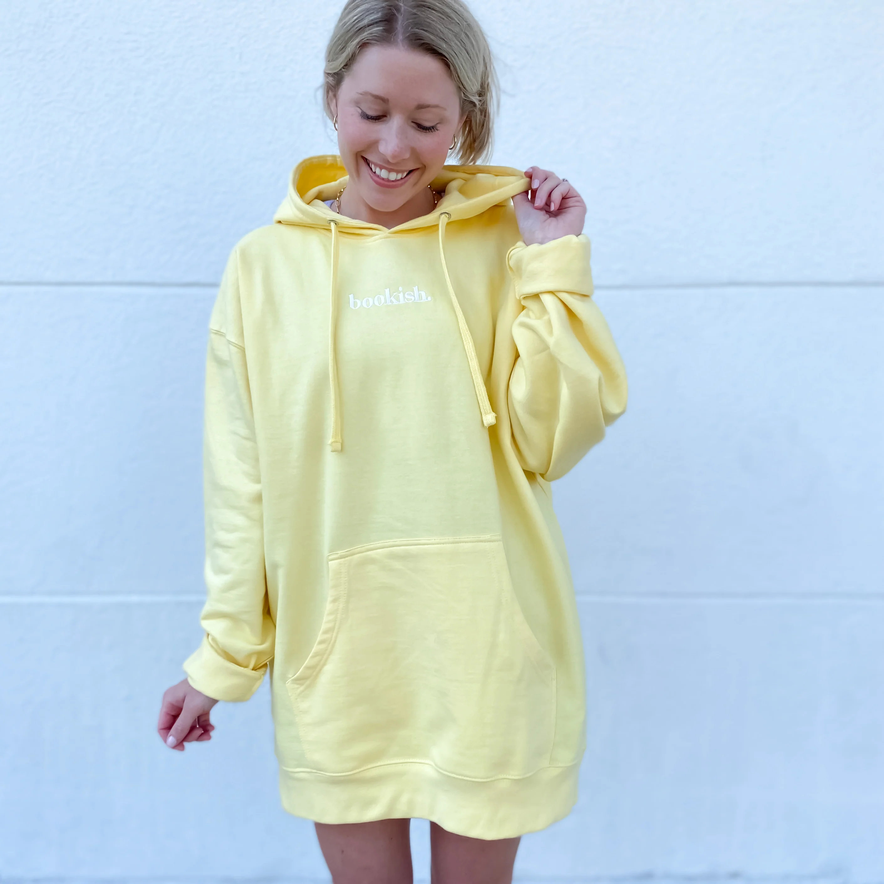 Bookish. Hoodie - Light Yellow - Image 3