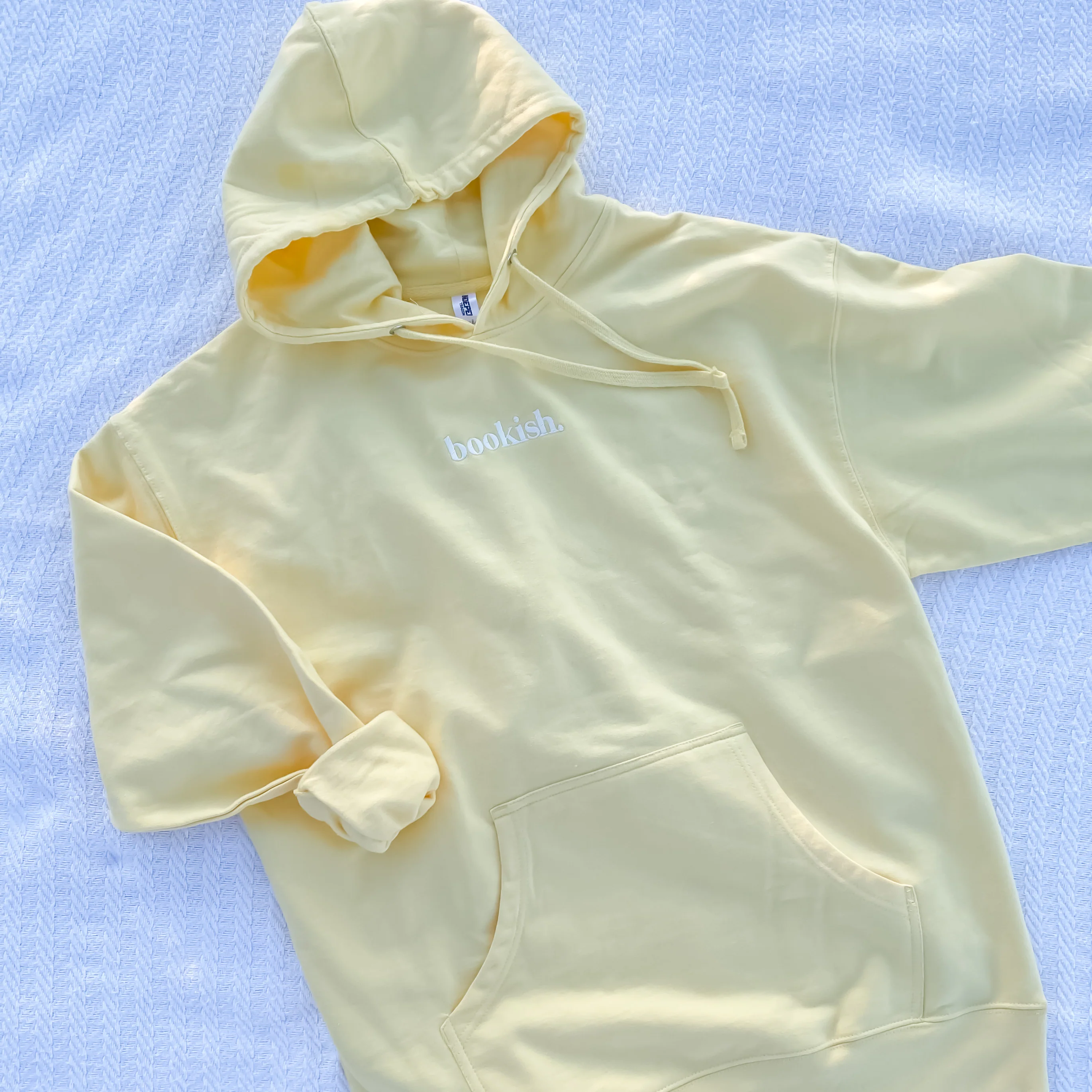 Bookish. Hoodie - Light Yellow - Image 4