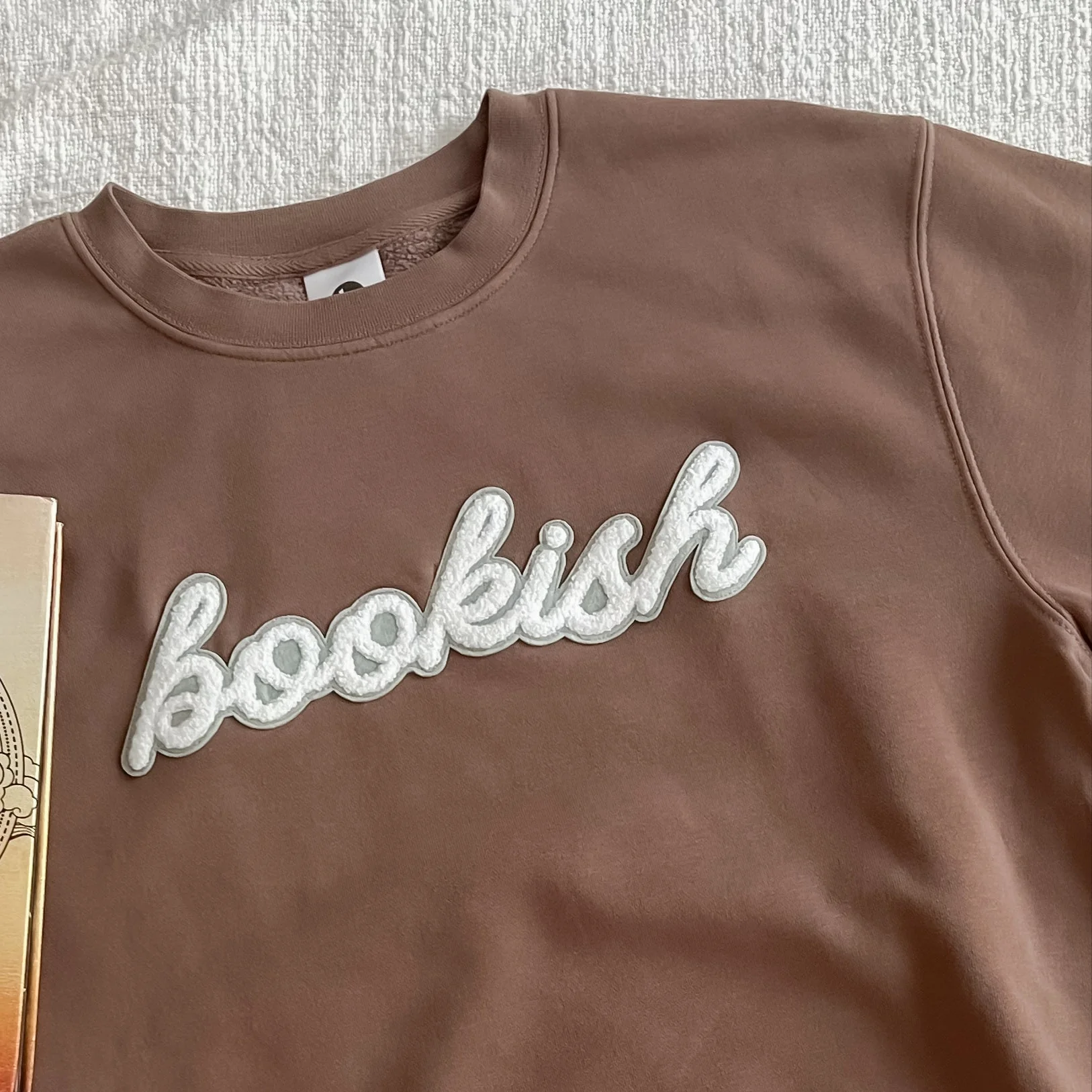 Bookish. Patch Sweatshirt - Clay - Image 2
