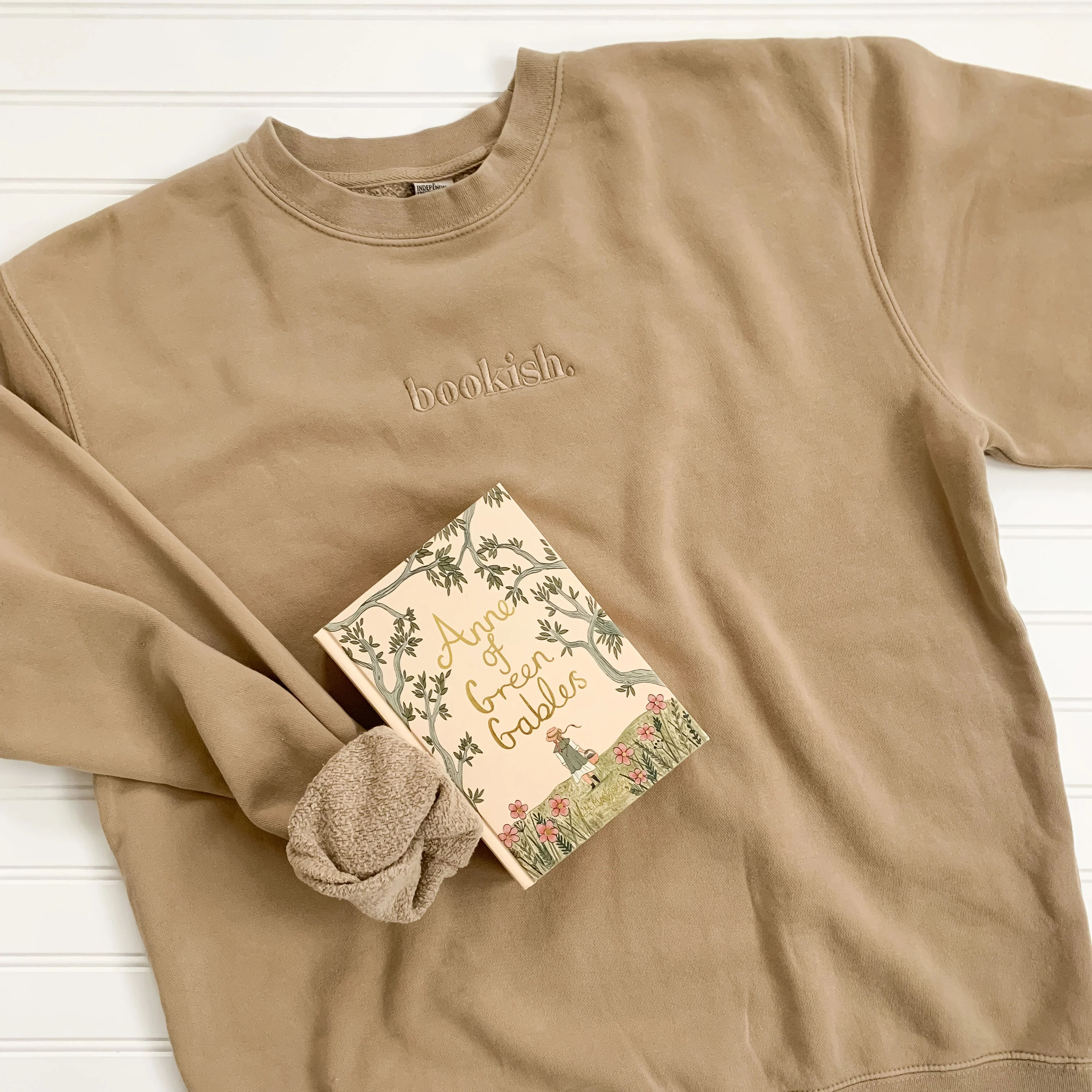 Bookish. Embroidered Sweatshirt - Sand - Image 3