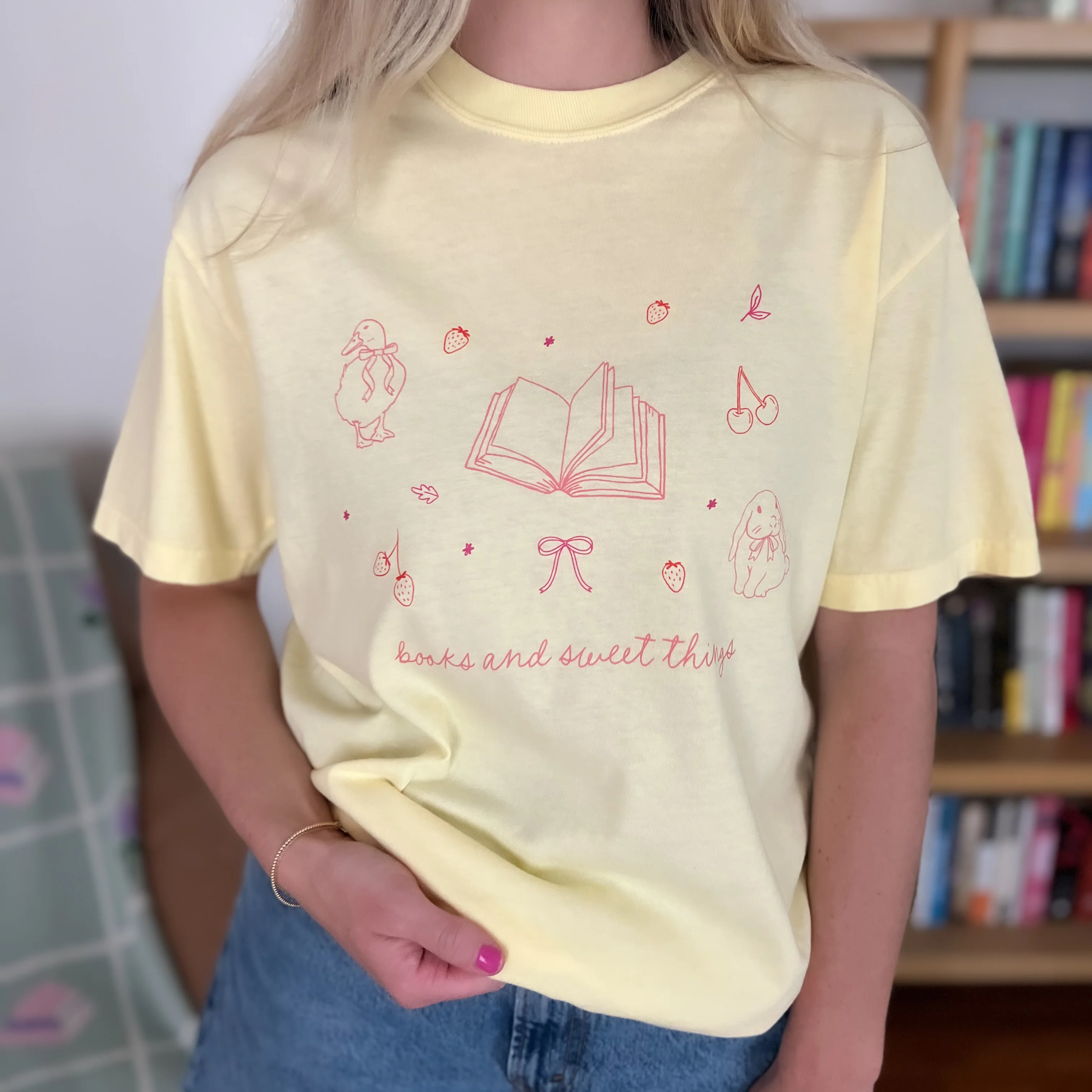 Books and Sweet Things Tee - Image 2