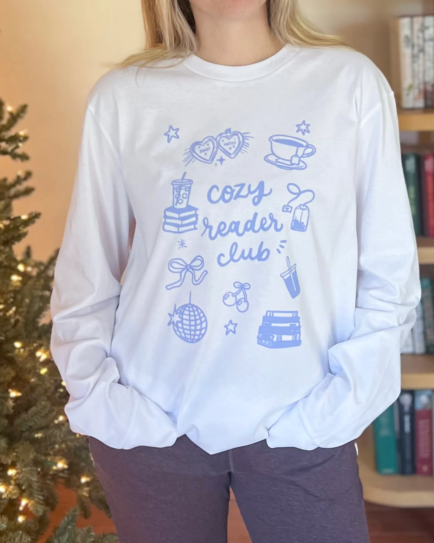 Cozy Reader Club Long Sleeve Tee - Image 2
