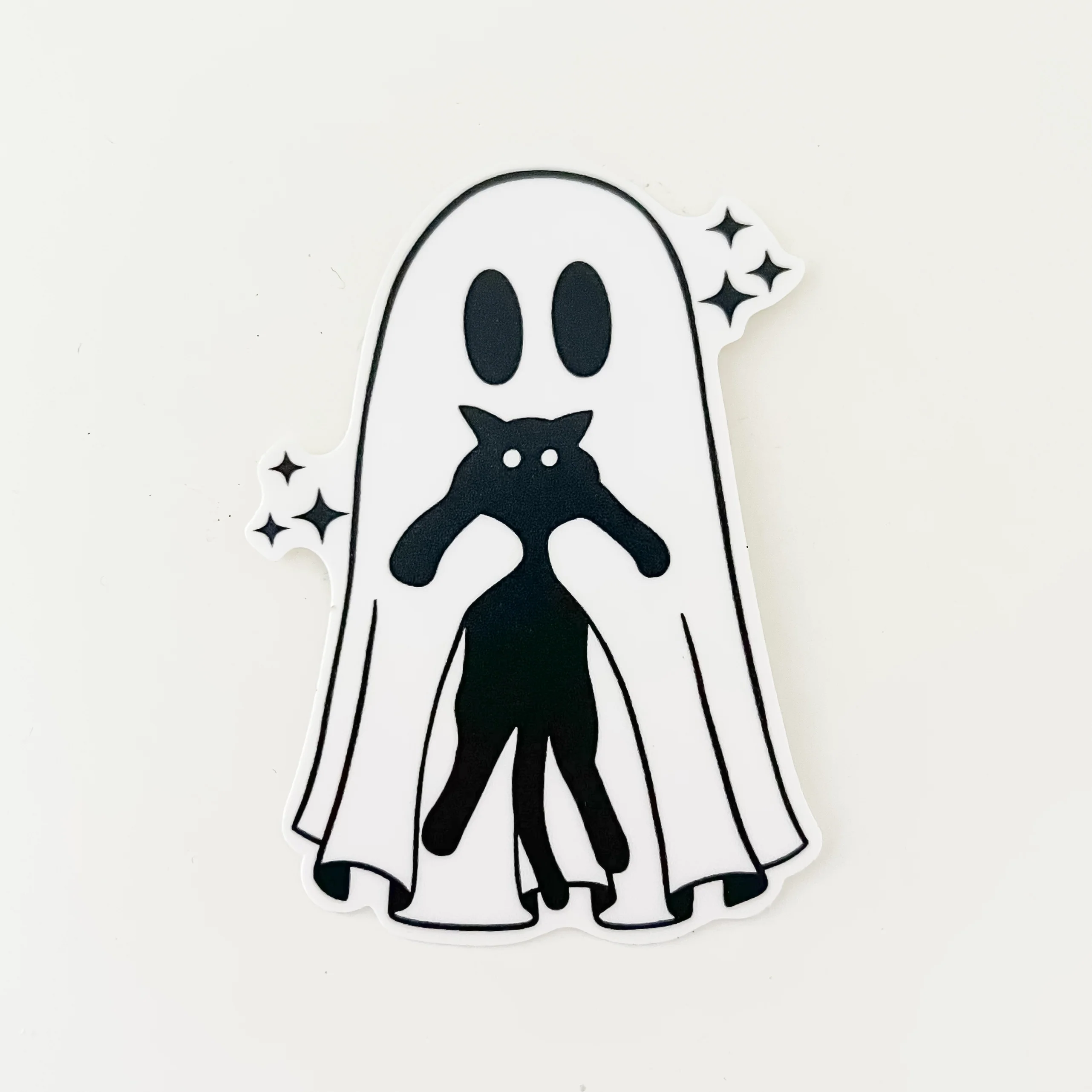Ghost & Cat Sticker
