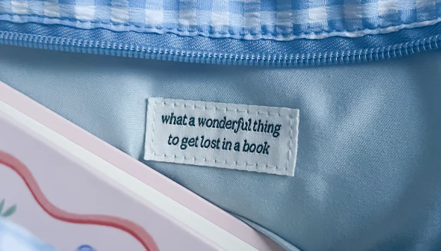 Gingham Book Tote - Image 3
