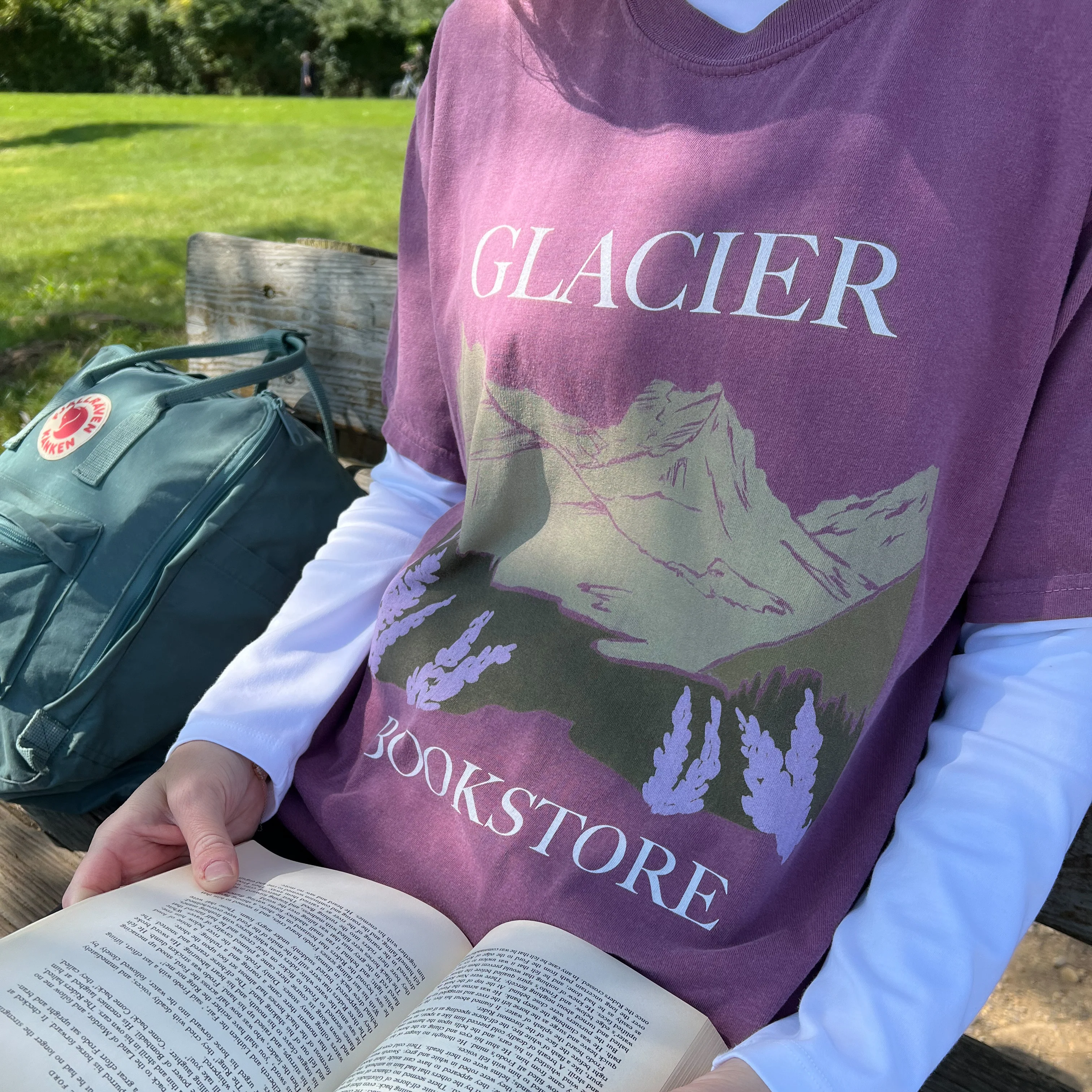 Glacier Bookstore Tee - Image 4