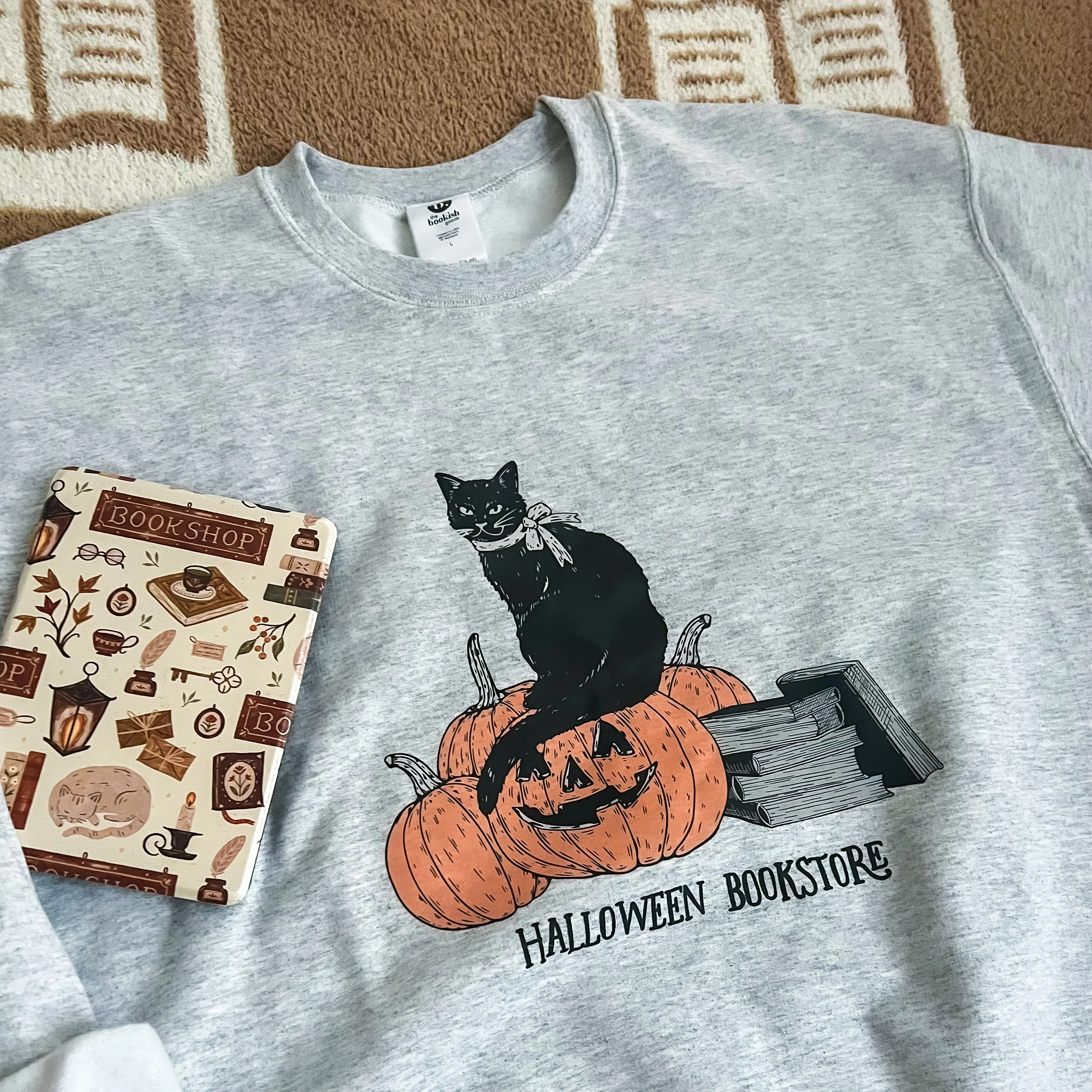 Halloween Bookstore Sweatshirt - Image 3