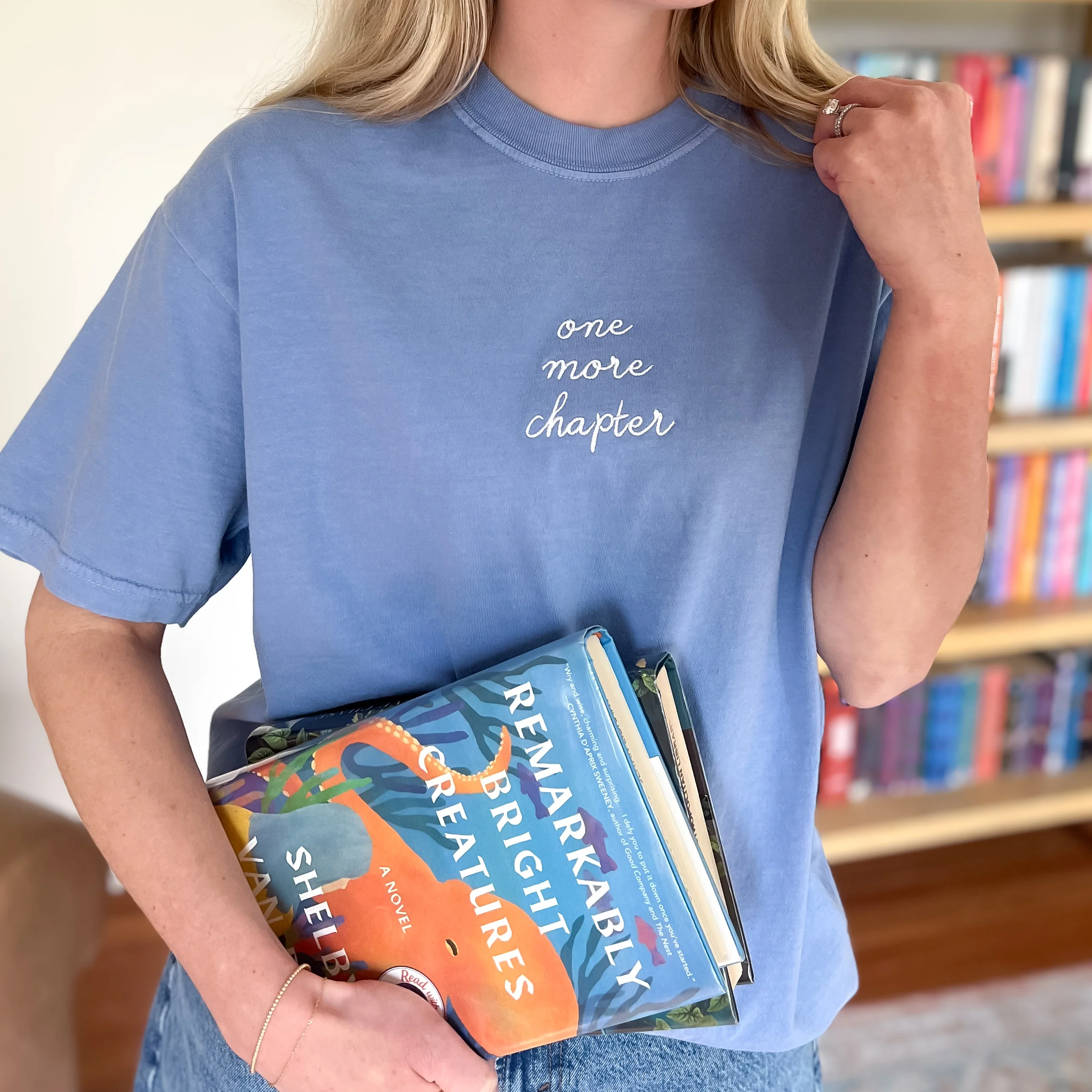 One More Chapter Embroidered Tee