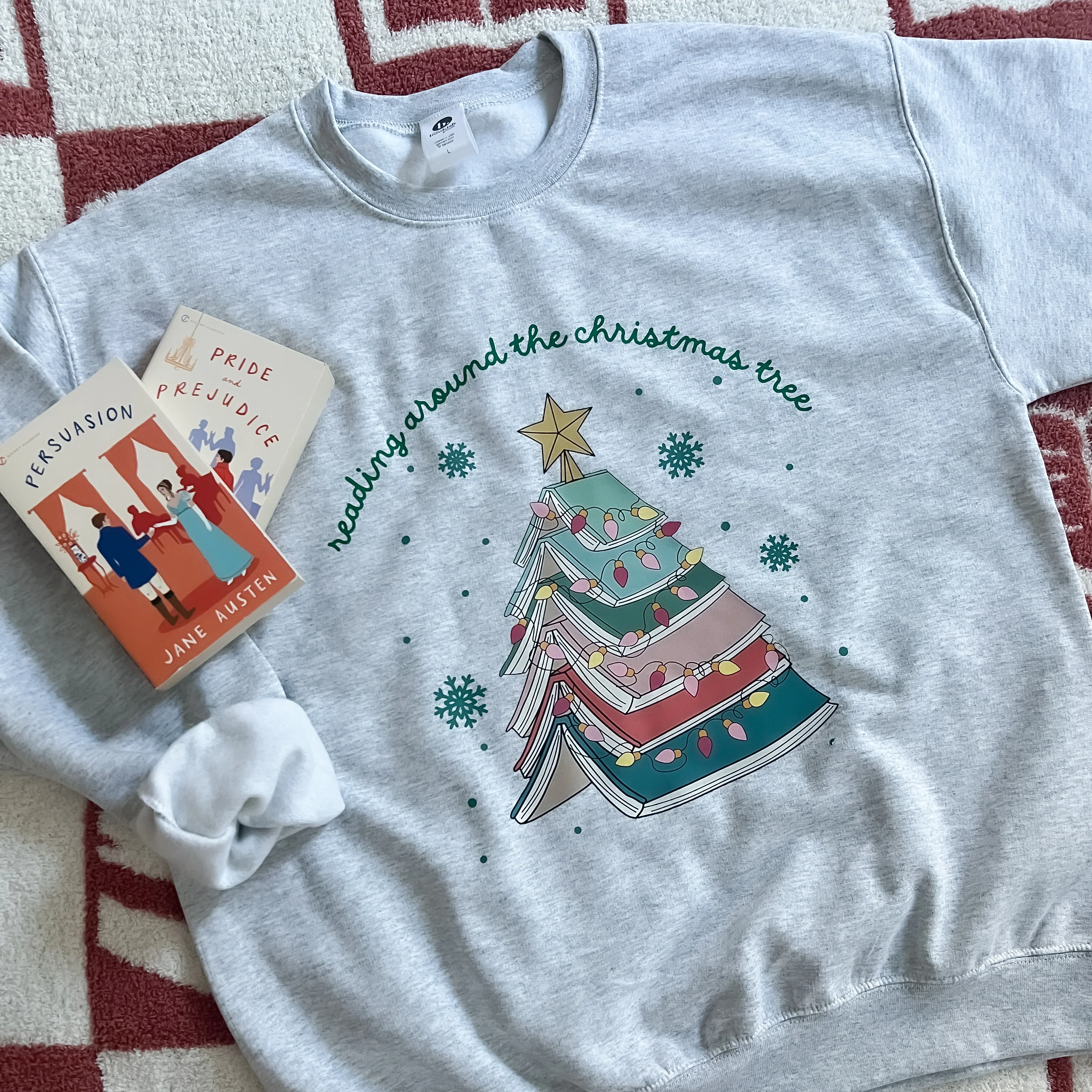 Reading Around the Christmas Tree Sweatshirt