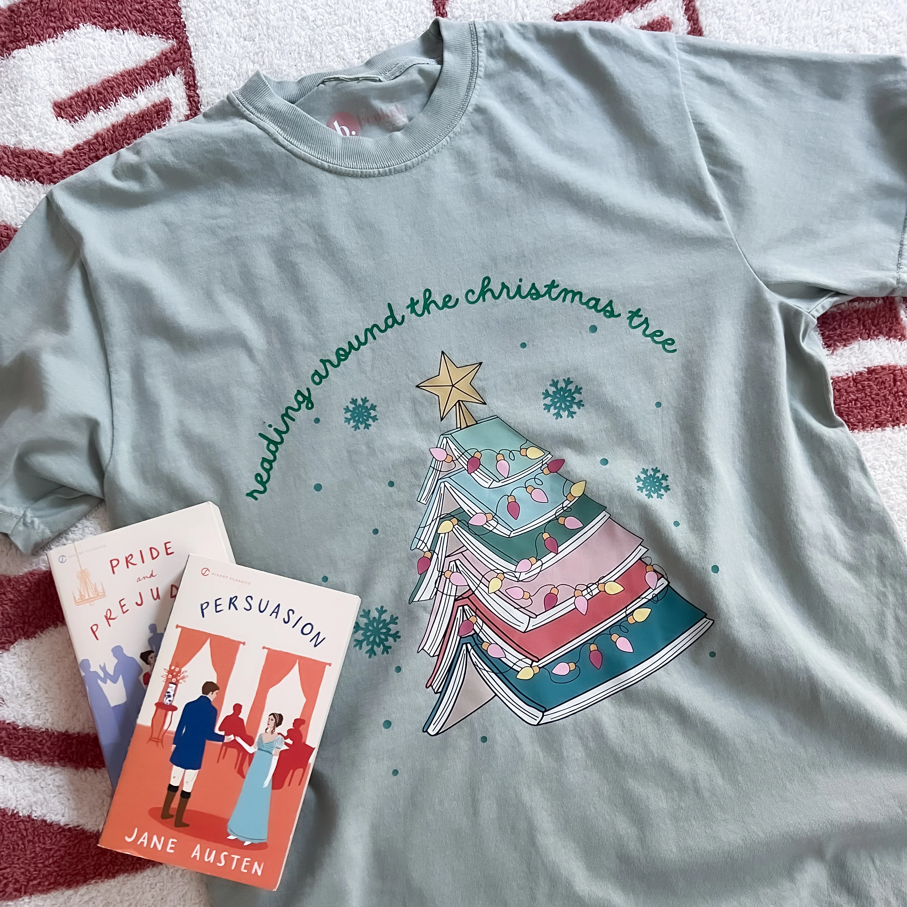 Reading Around the Christmas Tree Tee