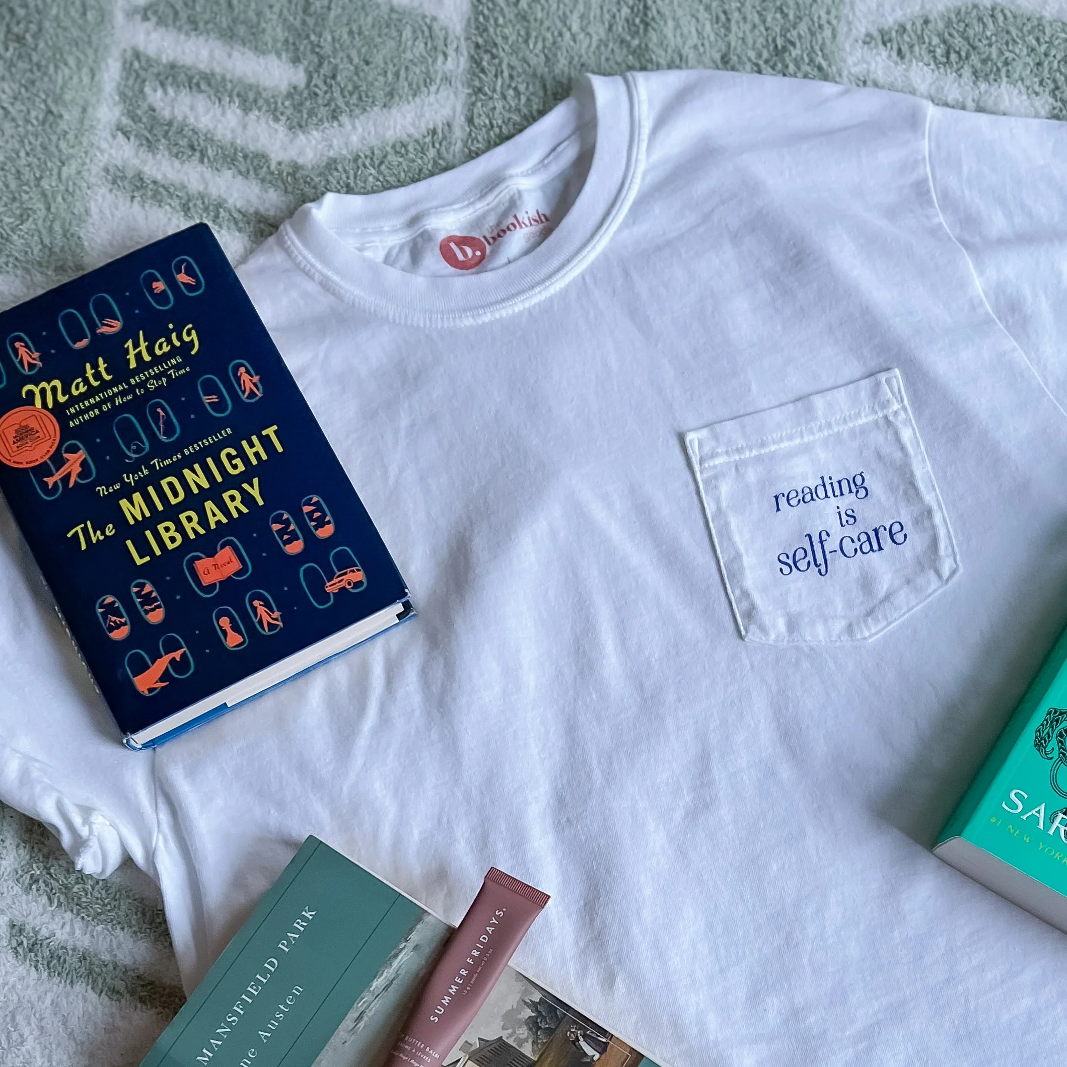 Reading is Self-Care Pocket Tee - Image 2