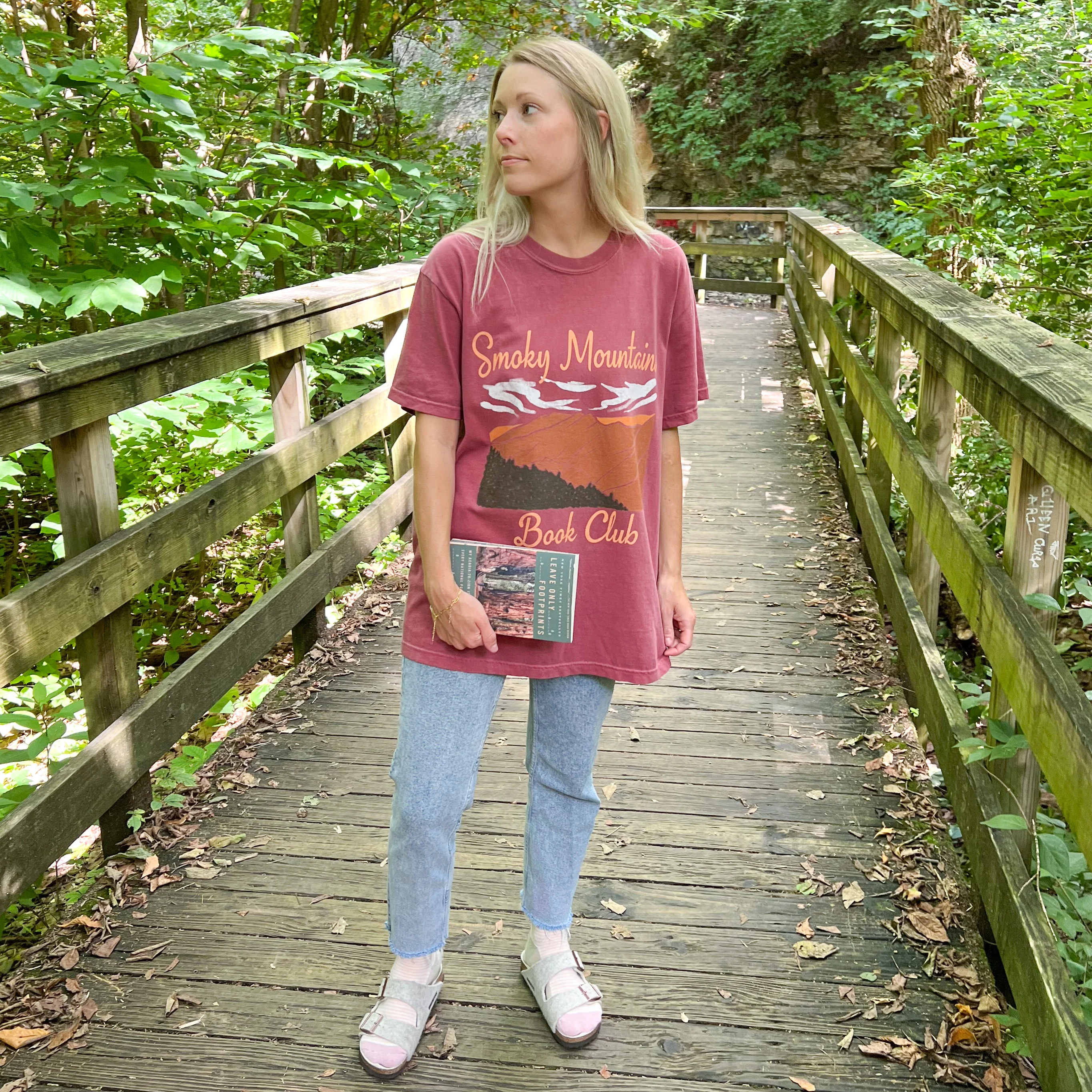 Smoky Mountains Book Club Tee - Image 5